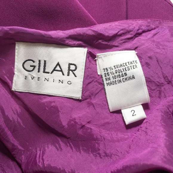 Vintage Y2K XS One Shoulder Maxi Dress Purple ASIS - Picture 12 of 13